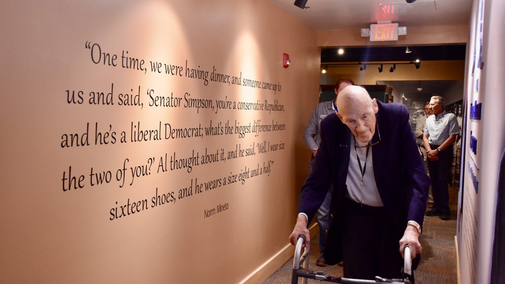 Al Simpson at the Mineta-Simpson Institute Opening