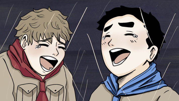 Image from the graphic novel about Norman Mineta and Al Simpson