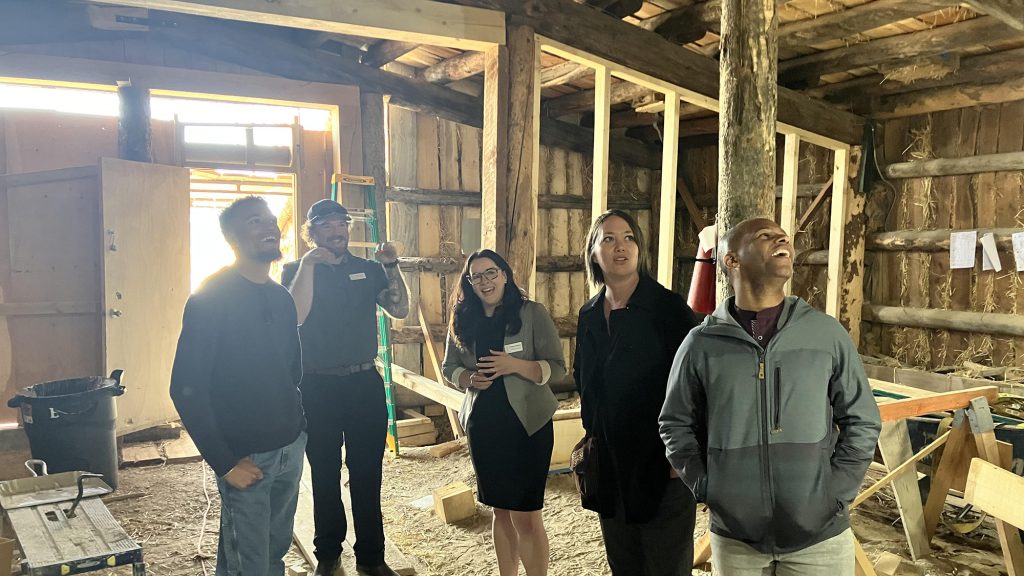 Mellon Foundation visits the Heart Mountain Root Cellar