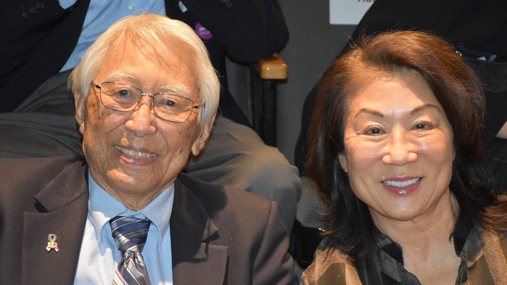 Takashi Hoshizaki and Shirley Ann HIguchi at an event